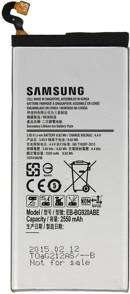 Оригинална Батерия за Samsung Battery S6 Eb-Bg920 (Bulk)