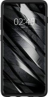 Противоударен Силиконов Калъф за Samsung S10, Spigen Liquid Air Case, Черен (4)