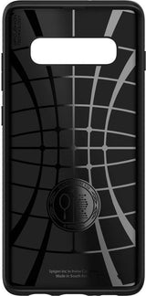 Противоударен Силиконов Калъф за Samsung S10, Spigen Liquid Air Case, Черен (5)