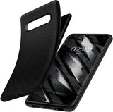 Противоударен Силиконов Калъф за Samsung S10, Spigen Liquid Air Case, Черен (3)