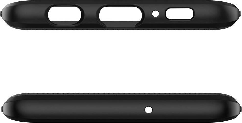 Противоударен Силиконов Калъф за Samsung S10, Spigen Liquid Air Case, Черен (7)