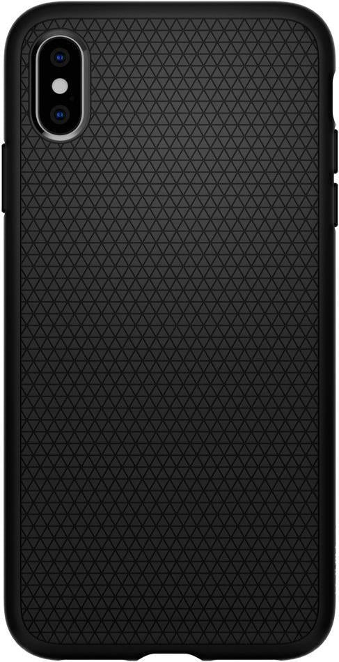 Противоударен Силиконов Калъф за iPhone XS Max, Spigen Liquid Air Case, Черен (2)