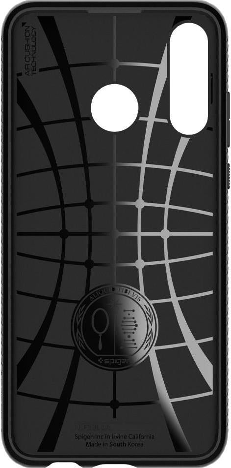 Противоударен Силиконов Калъф за Huawei P30 Lite, Spigen Liquid Air Case, Черен (4)