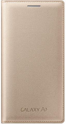 Оригинален Активен Калъф за Samsung A3 A300 Book Case Ef-Fa300bp, Златист