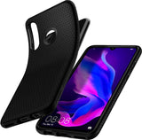 Противоударен Силиконов Калъф за Huawei P30 Lite, Spigen Liquid Air Case, Черен (3)