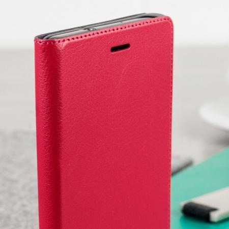 Оригинален Активен Калъф за Huawei P8 Book Case, Червен (2)