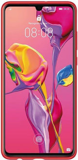 Оригинален Силиконов Калъф за Huawei P30 Soft Silicone Car Case, Червен (2)