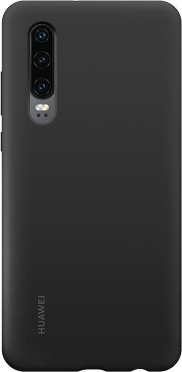 Оригинален Силиконов Калъф за Huawei P30 Soft Silicone Car Case, Черен (2)