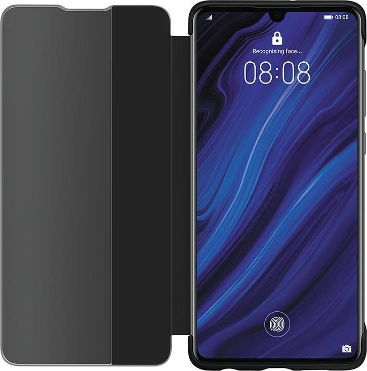 Оригинален Активен Калъф за Huawei P30 Smart View Book Case, Черен (4)