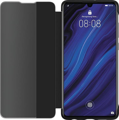 Оригинален Активен Калъф за Huawei P30 Smart View Book Case, Черен (4)