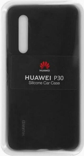 Оригинален Силиконов Калъф за Huawei P30 Soft Silicone Car Case, Черен