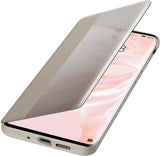 Оригинален Активен Калъф за Huawei P30 Pro Smart View Book Case, Бежов