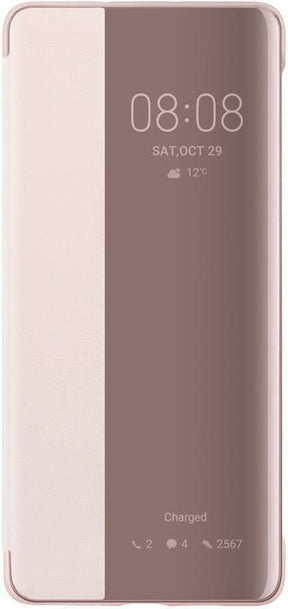Оригинален Активен Калъф за Huawei P30 Smart View Book Case, Розов