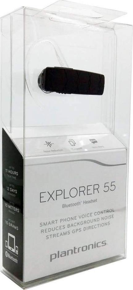 Безжична Слушалка, Plantronics Handsfree Bluetooth Explorer 55, Черен (4)