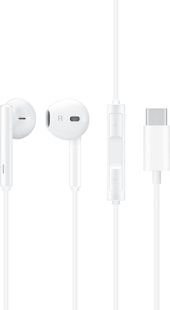 Оригинални Слушалки с USB-C за Huawei Handsfree USB-C CM33, Бял (Bulk)
