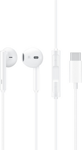 Оригинални Слушалки с USB-C за Huawei Handsfree USB-C CM33, Бял (Bulk)