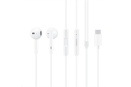 Оригинални Слушалки с USB-C за Huawei Handsfree USB-C CM33, Бял (Bulk) (3)