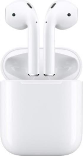 Оригинални Безжични Слушалки за iPhone, Apple AirPods Handsfree Bluetooth Mmef2, Бял (2)
