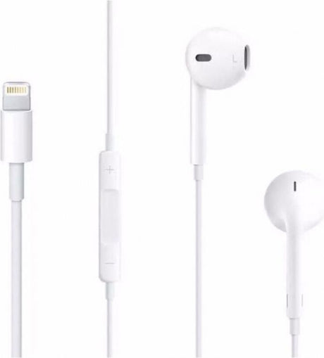 Оригинални Слушалки за iPhone Lightning, Apple Handsfree EarPods Mmtn2, Бял (2)