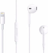 Оригинални Слушалки за iPhone Lightning, Apple Handsfree EarPods Mmtn2, Бял (Bulk) (2)