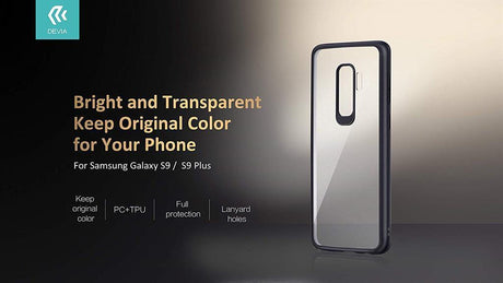 Хибриден Калъф за Samsung S9 Plus, Devia Pure Style Case, Черен (3)