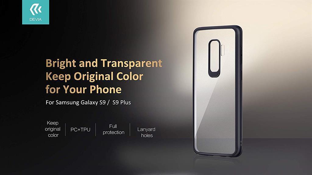 Хибриден Калъф за Samsung S9 Plus, Devia Pure Style Case, Червен (3)