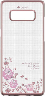 Калъф с Камъни Swarovski за Samsung Note 8, Devia Joyous Case, Розов