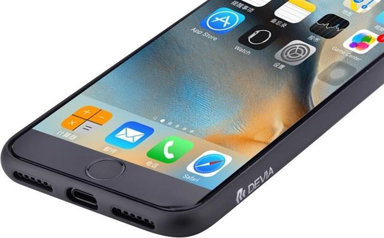 Хибриден Калъф за iPhone SE 2022/2020 8/7, Devia Hybrid Case, Черен (4)