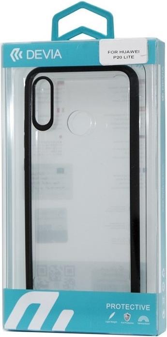 Хибриден Калъф за Huawei P20, Devia Pure Style Case, Черен (2)