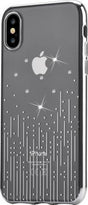 Калъф с Камъни Swarovski за iPhone XS/X, Devia Meteor Soft Case, Сребрист