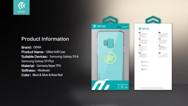 Силиконов Калъф за Samsung S9, Devia Glimmer Soft Case, Лилав (3)