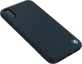 Луксозен Кожен Калъф за iPhone XS/X, BMW Leather Case, Черен (3)