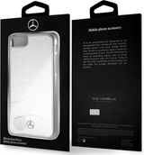 Луксозен Алуминиев Калъф за iPhone SE 2022/2020 8/7, Mercedes-Benz Aluminium Case, Сребрист (5)