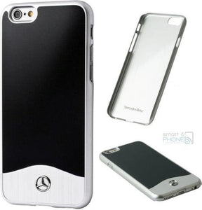 Луксозен Алуминиев Калъф за iPhone SE 2022/2020 8/7, Mercedes-Benz Aluminium Case, Черен/Сребрист