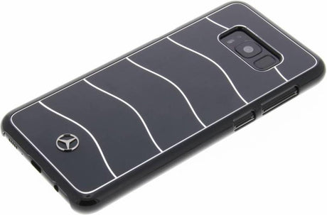 Луксозен Алуминиев Калъф за Samsung S8 Plus, Mercedes-Benz Aluminium Case, Черен (2)