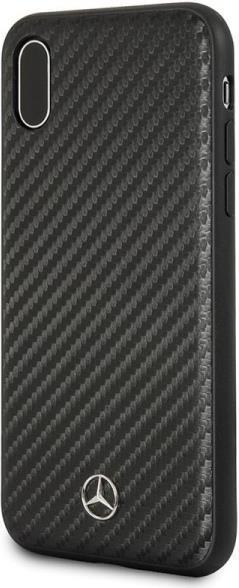 Луксозен Карбонов Калъф за iPhone XS/X, Mercedes-Benz Carbon Case, Черен