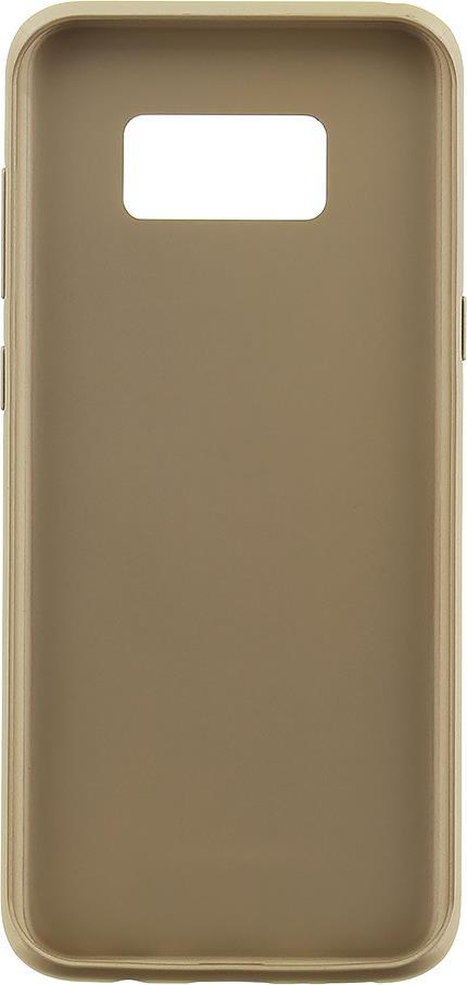 Луксозен Кожен Калъф за Samsung S8 Plus, Guess Leather Case, Златист (3)