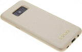 Луксозен Кожен Калъф за Samsung S8 Plus, Guess Leather Case, Златист (2)