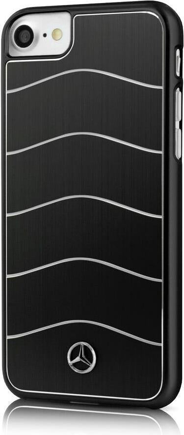 Луксозен Алуминиев Калъф за iPhone SE 2022/2020 8/7, Mercedes-Benz Aluminium Case, Черен