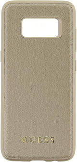 Луксозен Кожен Калъф за Samsung S8, Guess Leather Case, Златист