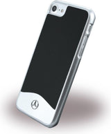 Луксозен Алуминиев Калъф за iPhone SE 2022/2020 8/7, Mercedes-Benz Aluminium Case, Черен/Сребрист (2)