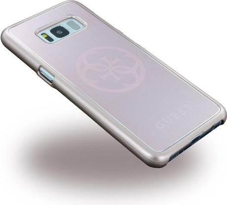 Луксозен Алуминиев Калъф за Samsung S8, Guess Aluminium Case, Сребрист (2)