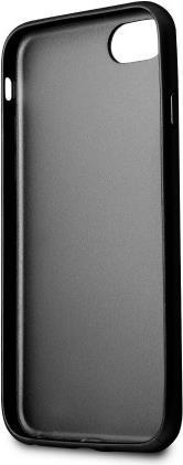 Луксозен Кожен Калъф за iPhone SE 2022/2020 8/7, Guess Leather Case, Черен (2)