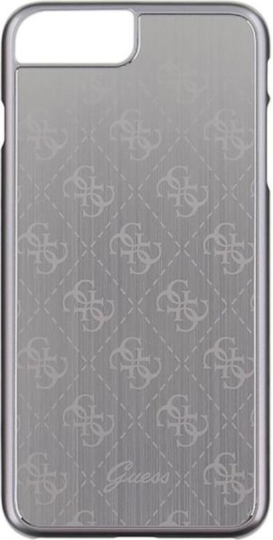Луксозен Алуминиев Калъф за iPhone 8/7 Plus, Guess Aluminium Case, Сребрист
