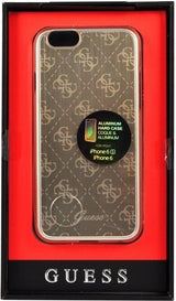 Луксозен Алуминиев Калъф за iPhone 6/6s, Guess Aluminium Case, Златист (2)