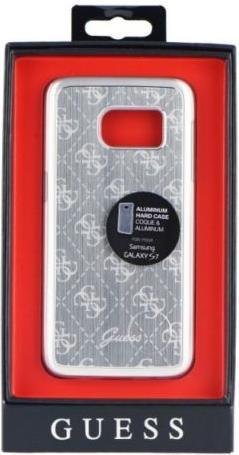 Луксозен Алуминиев Калъф за Samsung S7, Guess Aluminium Case, Сребрист (2)