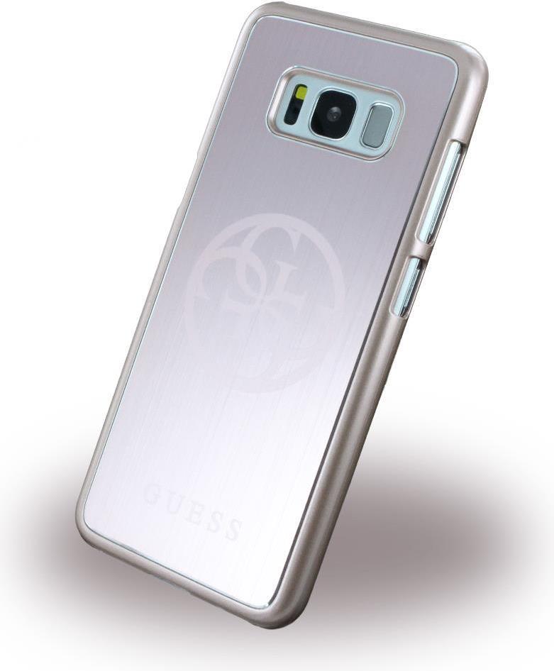 Луксозен Алуминиев Калъф за Samsung S8 Plus, Guess Aluminium Case, Сребрист
