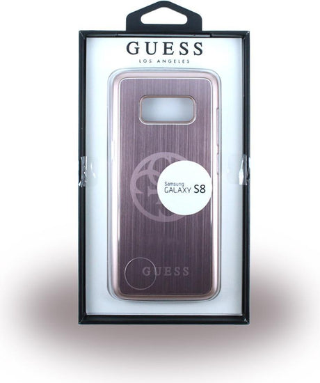 Луксозен Алуминиев Калъф за Samsung S8 Plus, Guess Aluminium Case, Сребрист (3)
