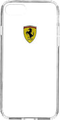 Луксозен Хибриден Калъф за iPhone SE 2022/2020 8/7, Ferrari Hybrid Soft Case, Прозрачен