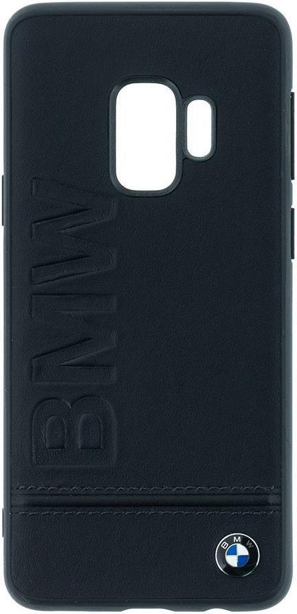 Луксозен Кожен Калъф за Samsung S9, BMW Leather Case, Черен (2)